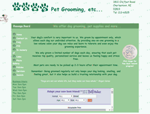 Tablet Screenshot of pawspetgroomingetc.com
